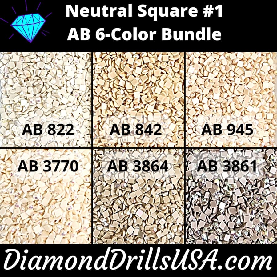 DiamondDrillsUSA - Autumn Leaves AB Square Bundle 6 AB Colors Aurora ...
