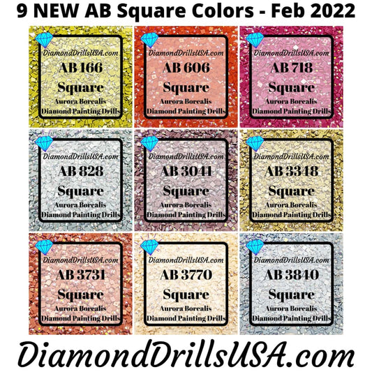 NEW AB SQUARE 9 New Colors February 2022 Aurora Borealis 