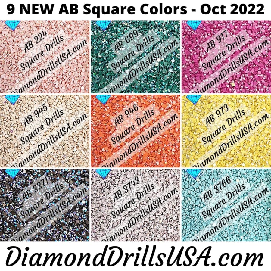 318 Steel Gray - Light - Square AB Drills - Diamond Painting Drills