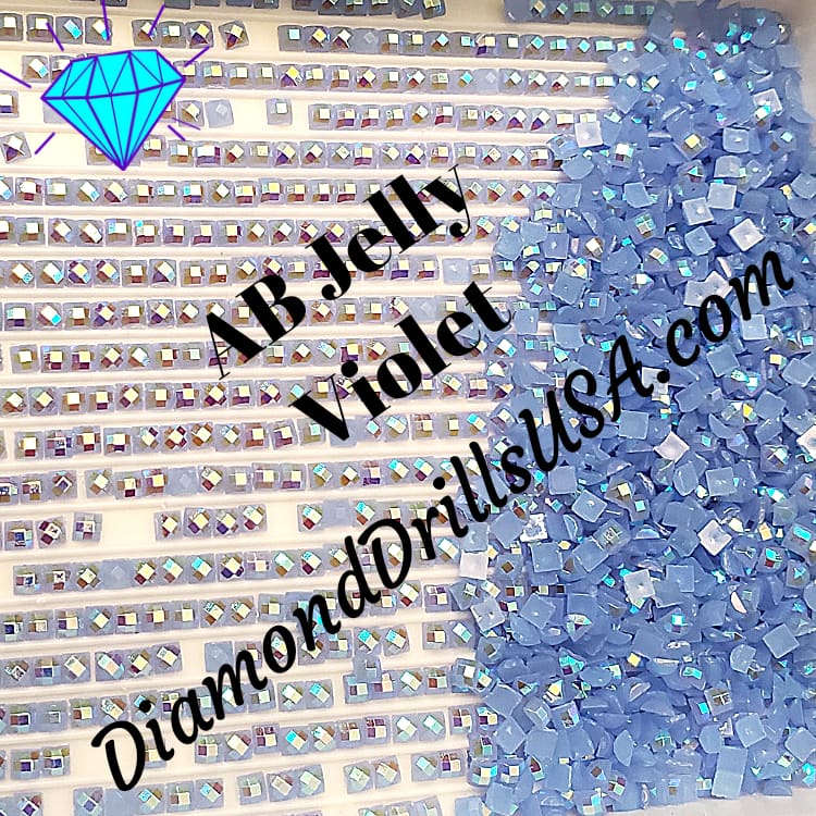 AB Violet Jelly SQUARE Aurora Borealis 5D Diamond Painting 