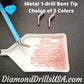 Bent Tip Single-drill Metal Pen Replacement Head Diamond 