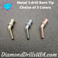 Bent Tip Single-drill Metal Pen Replacement Head Diamond 