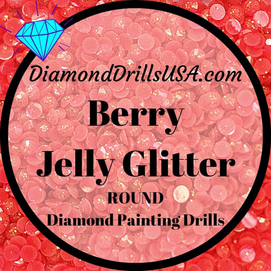 Berry Jelly Glitter ROUND Diamond Painting Drills Pink 15 