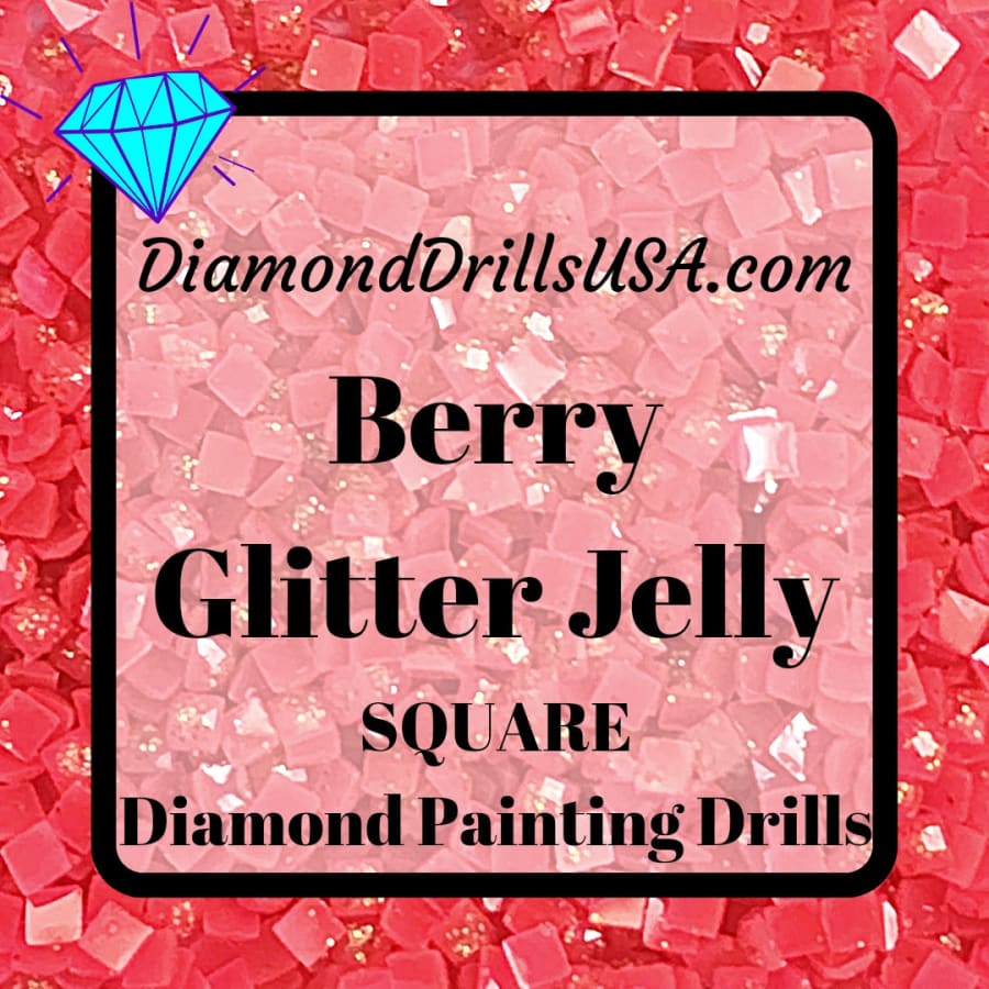 Berry Jelly Glitter SQUARE Diamond Painting Drills Pink 15