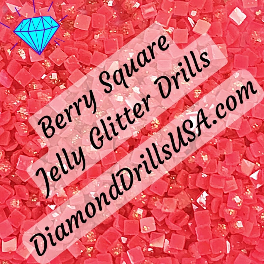 Berry Jelly Glitter SQUARE Diamond Painting Drills Pink 15