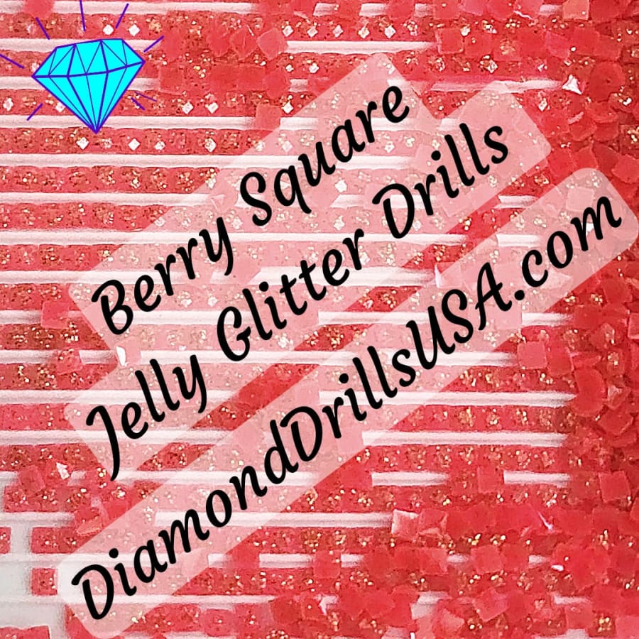 Berry Jelly Glitter SQUARE Diamond Painting Drills Pink 15