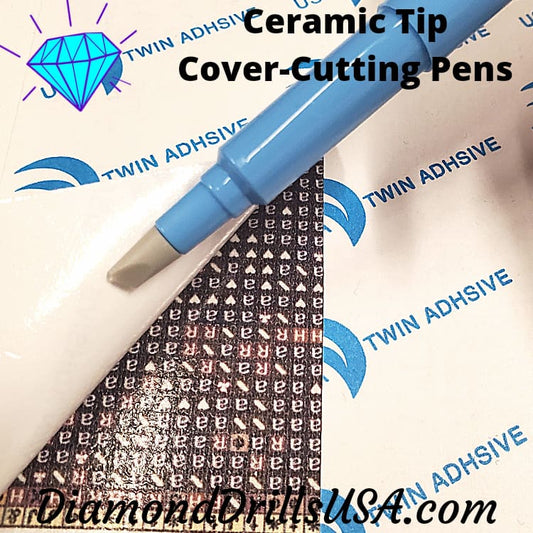 Blue Ceramic Tip Paper Cutter Pen No Razor Easy Cover 
