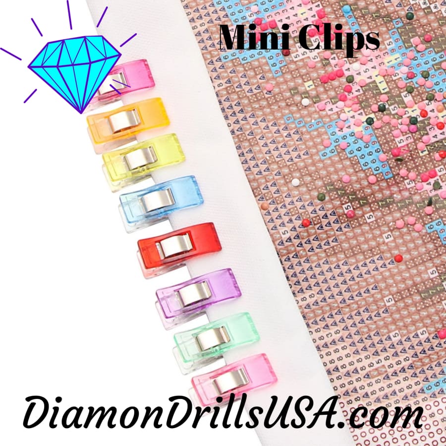 Blue Clips 10 Pieces Diamond Painting Craft Accessory Set of