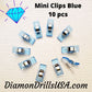 Blue Clips 10 Pieces Diamond Painting Craft Accessory Set of