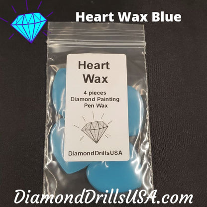 Blue Heart Wax 4pcs Diamond Painting Putty Clay Mud - Wax 