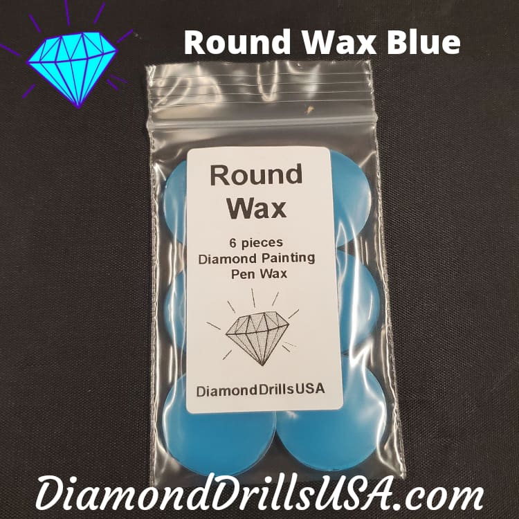Blue Round Wax 6pcs Diamond Painting Putty Clay Mud - 
