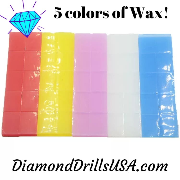 Blue Wax Clay for Diamond Painting 6pcs Mud Small Square 2cm Putty Pen Tack