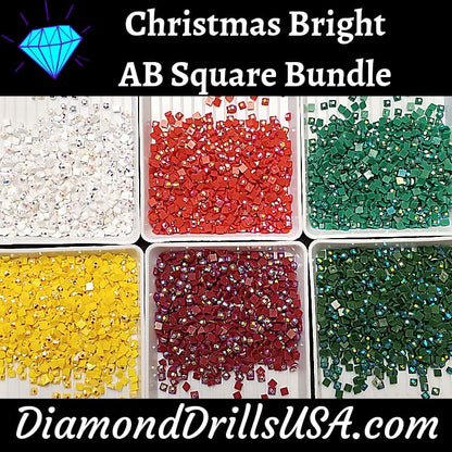 Christmas Bright AB Square Bundle 6 AB Colors Aurora 