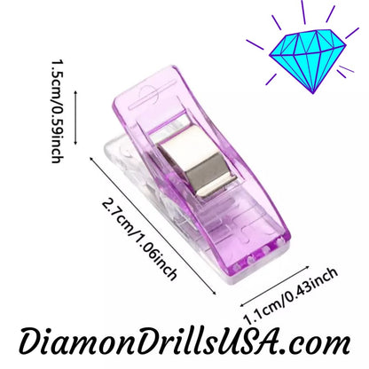 Clear Clips 10 Pieces Diamond Painting Craft Accessory Set 
