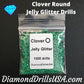 Clover Jelly Glitter ROUND Diamond Painting Drills Green 06 
