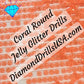 Coral Jelly Glitter ROUND Diamond Painting Drills Orange 11 