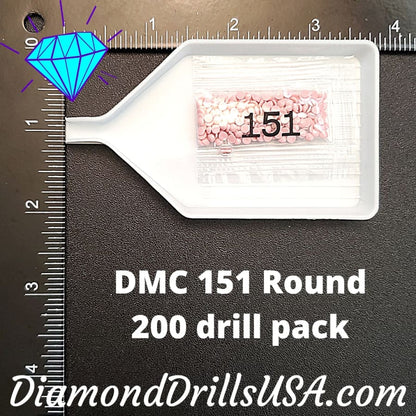 DMC 151 ROUND 5D Diamond Painting Drills DMC 151 Very Light 