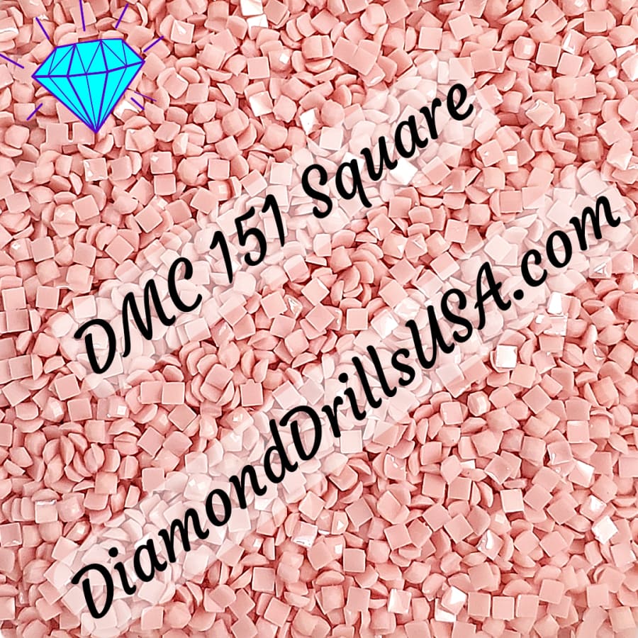 DMC 151 SQUARE 5D Diamond Painting Drills DMC 151 Very Light