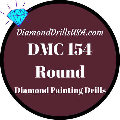 DMC 154 ROUND 5D Diamond Painting Drills Beads DMC 154 Very 