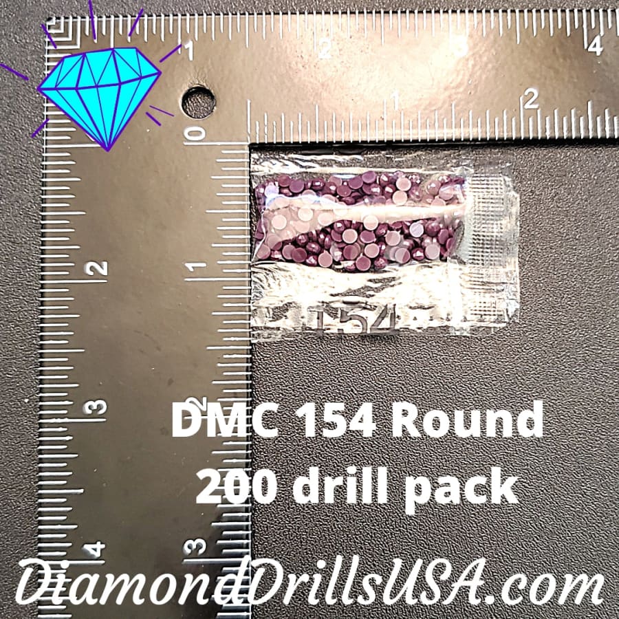 DMC 154 ROUND 5D Diamond Painting Drills Beads DMC 154 Very 