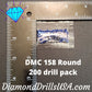 DMC 158 ROUND 5D Diamond Painting Drills DMC 158 Medium Very