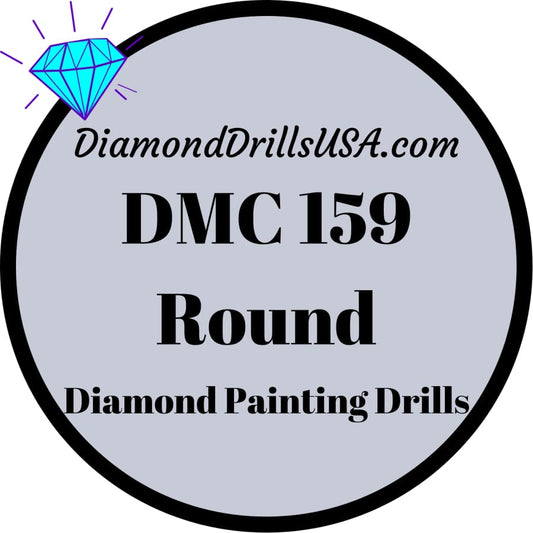 DMC 159 ROUND 5D Diamond Painting Drills Beads DMC 159 Light