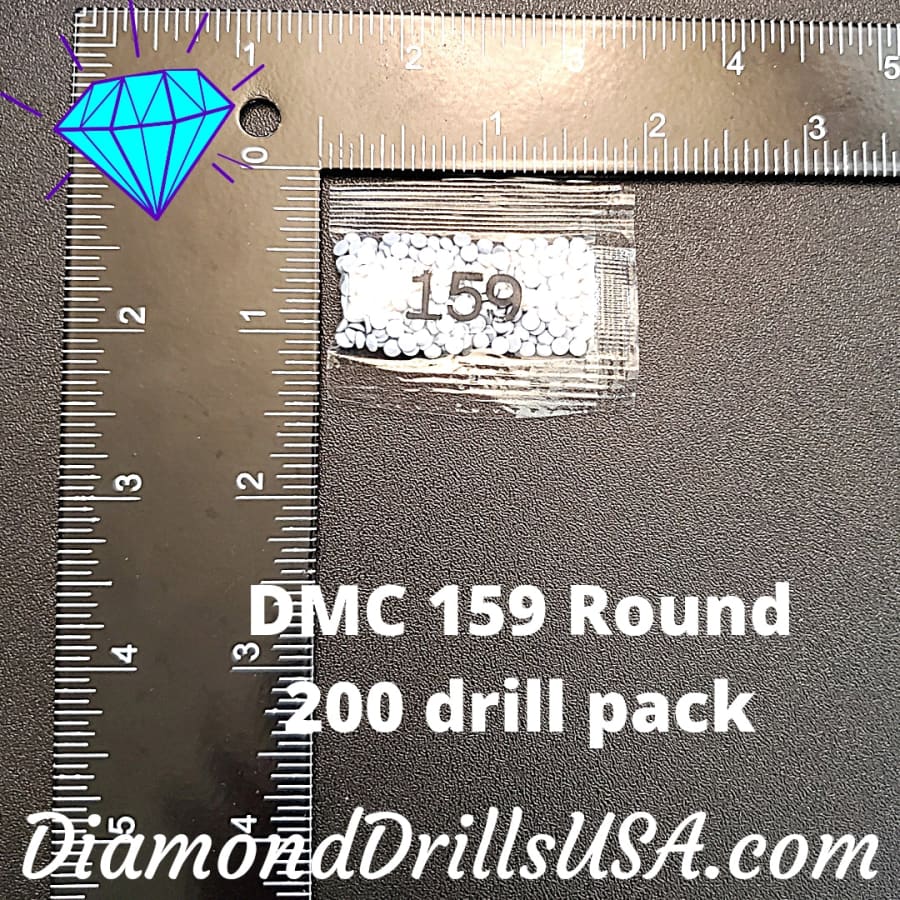 DMC 159 ROUND 5D Diamond Painting Drills Beads DMC 159 Light