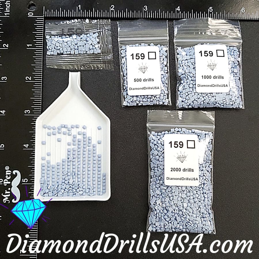 DMC 159 SQUARE 5D Diamond Painting Drills Beads DMC 159 