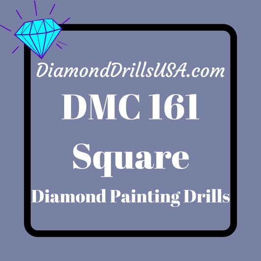 DMC 161 SQUARE 5D Diamond Painting Drills Beads DMC 161 Gray