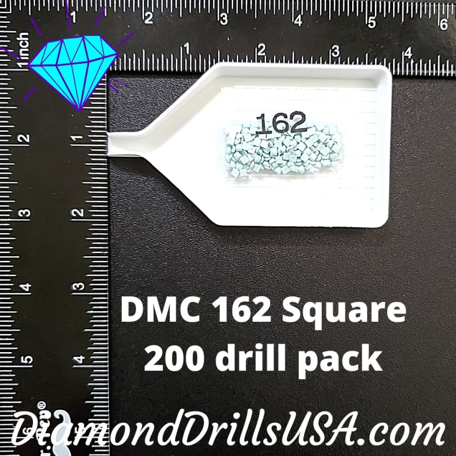 DMC 162 SQUARE 5D Diamond Painting Drills Beads DMC 162 
