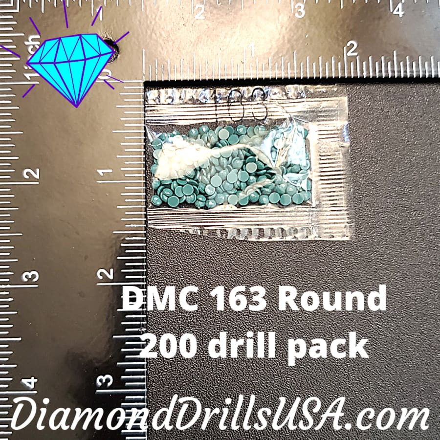 DMC 163 ROUND 5D Diamond Painting Drills Beads DMC 163 