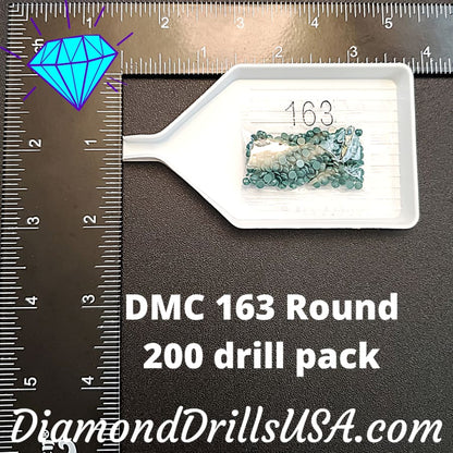 DMC 163 ROUND 5D Diamond Painting Drills Beads DMC 163 