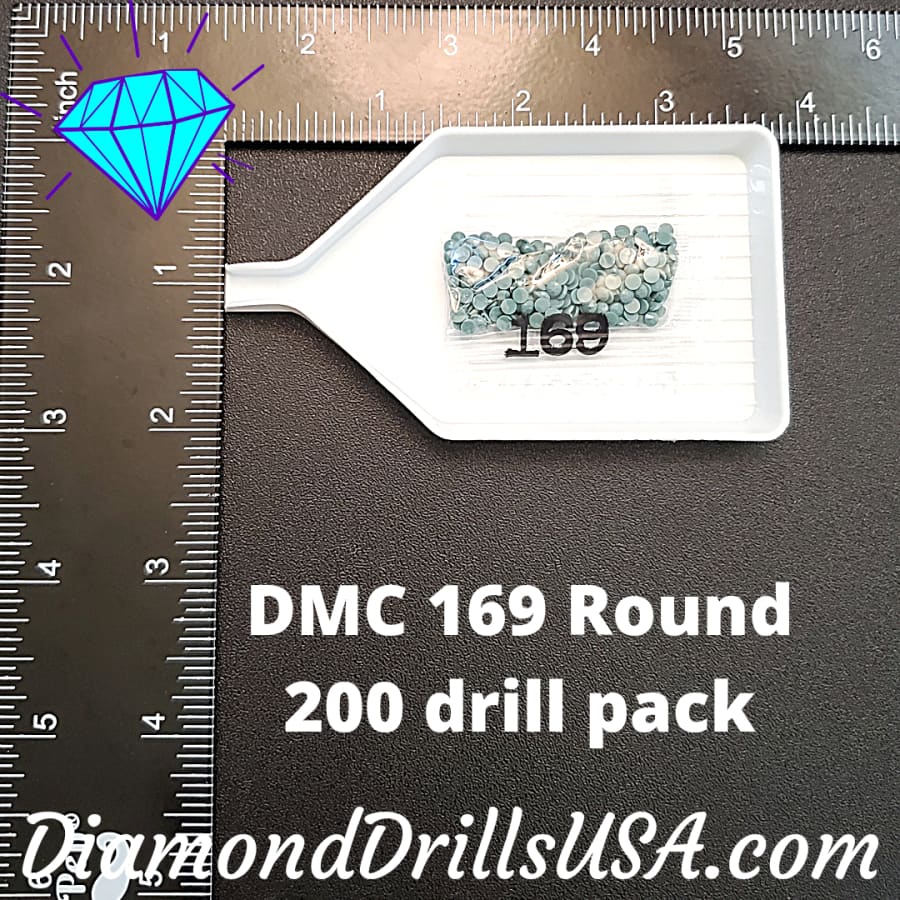 DMC 169 ROUND 5D Diamond Painting Drills Beads DMC 169 Light