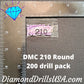 DMC 210 ROUND 5D Diamond Painting Drills Beads DMC 210 