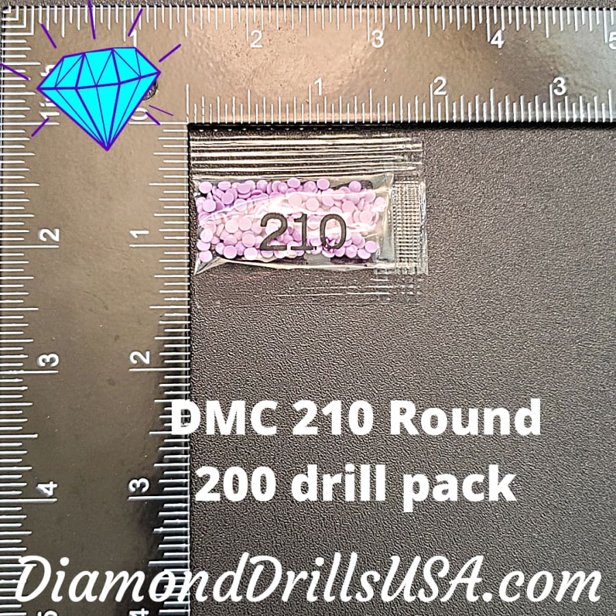 DMC 210 ROUND 5D Diamond Painting Drills Beads DMC 210 