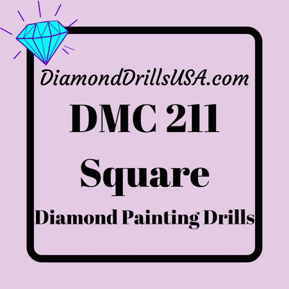 DMC 211 SQUARE 5D Diamond Painting Drills Beads DMC 211 