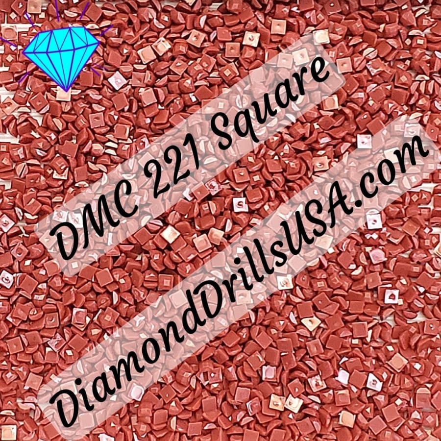 DMC 221 SQUARE 5D Diamond Painting Drills Beads DMC 221 Very