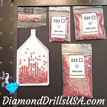 DMC 223 SQUARE 5D Diamond Painting Drills Beads 223 Light 
