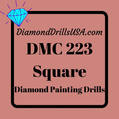 DMC 223 SQUARE 5D Diamond Painting Drills Beads 223 Light 