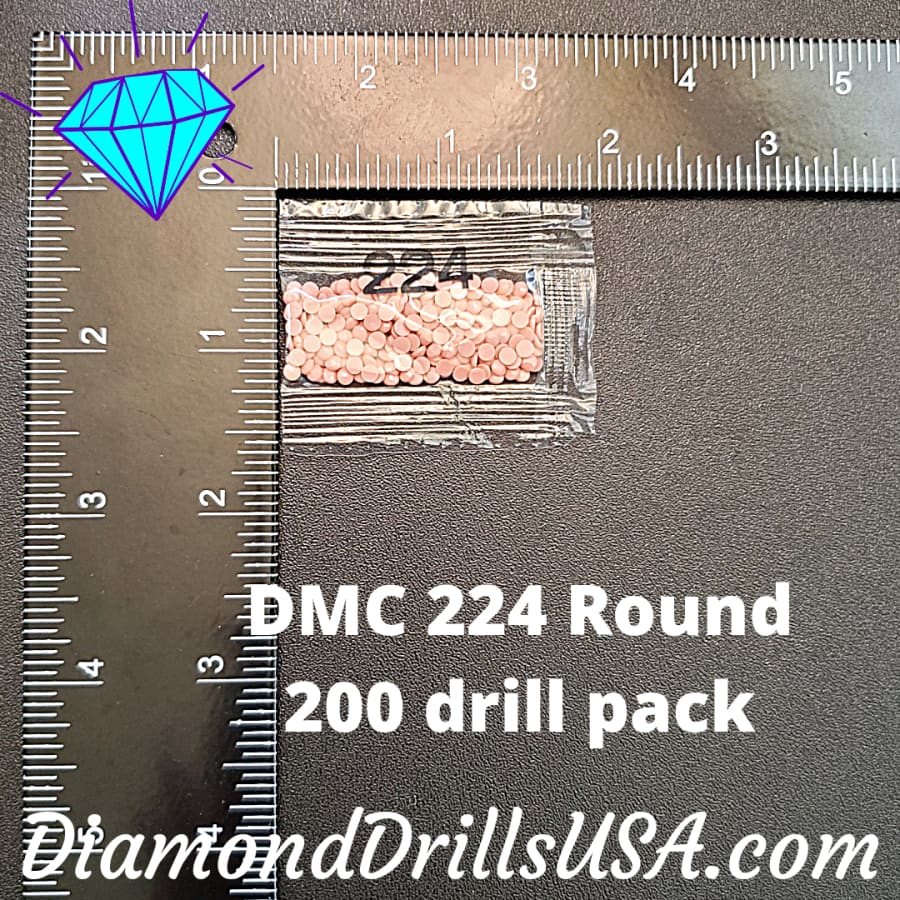 DMC 224 ROUND 5D Diamond Painting Drills Beads DMC 224 Very 