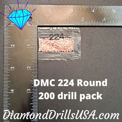 DMC 224 ROUND 5D Diamond Painting Drills Beads DMC 224 Very 