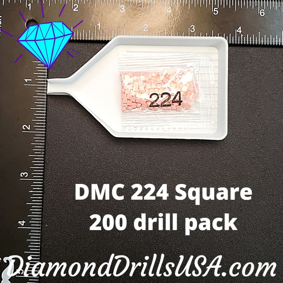 DMC 224 SQUARE 5D Diamond Painting Drills Beads DMC 224 Very