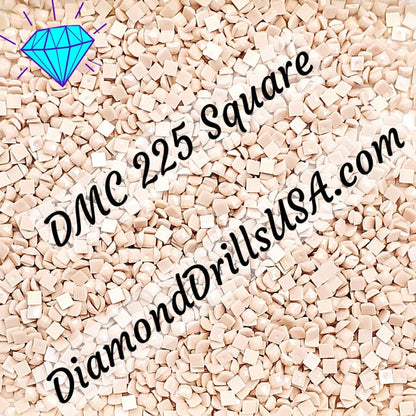 DMC 225 SQUARE 5D Diamond Painting Drills Beads DMC 225 