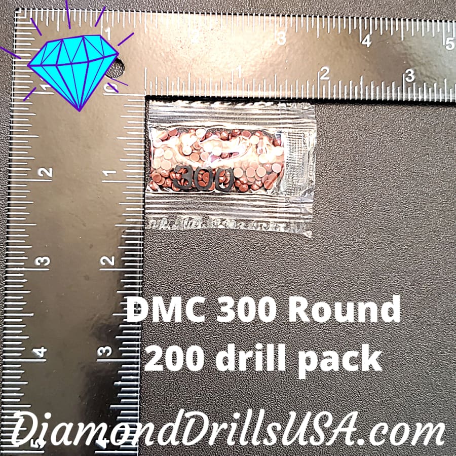 DMC 300 ROUND 5D Diamond Painting Drills Beads DMC 300 Very 