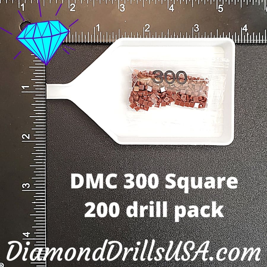 DMC 300 SQUARE 5D Diamond Painting Drills Beads DMC 300 Very