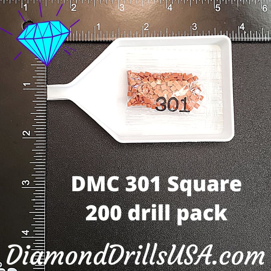 DMC 301 SQUARE 5D Diamond Painting Drills Beads DMC 301 