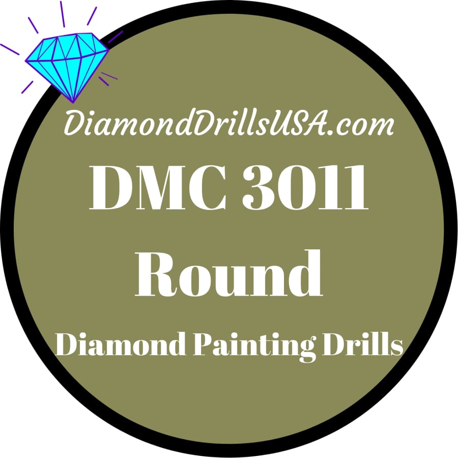 DMC 3011 ROUND 5D Diamond Painting Drills Beads DMC 3011 