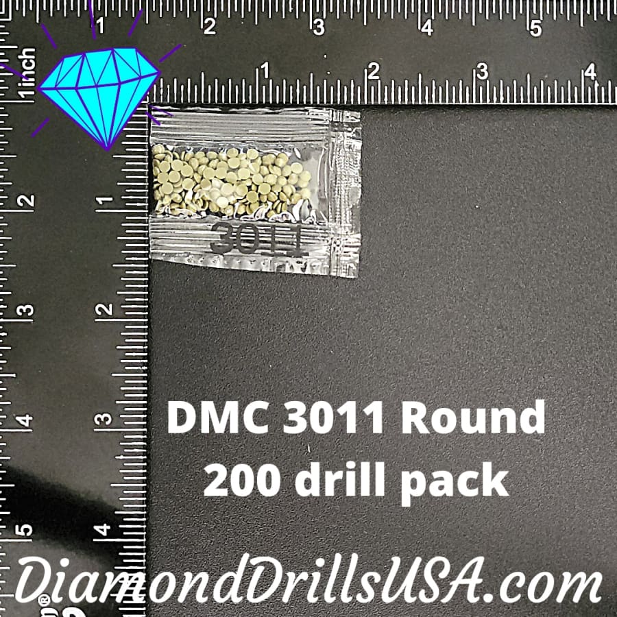 DMC 3011 ROUND 5D Diamond Painting Drills Beads DMC 3011 