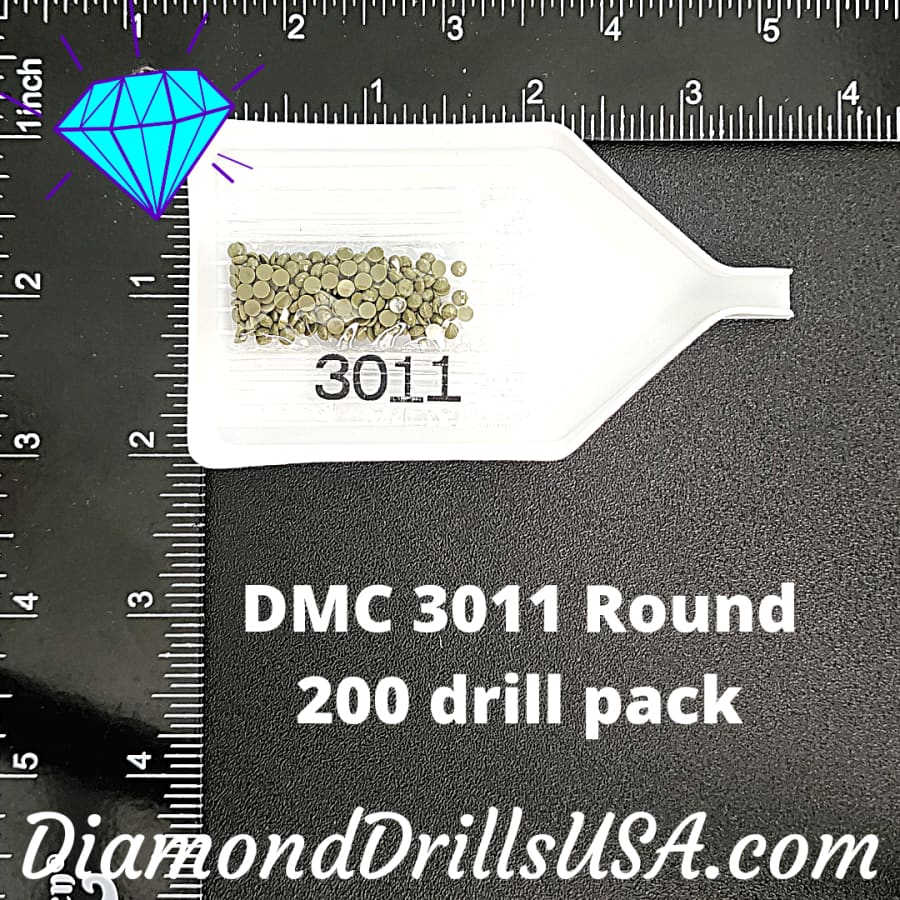 DMC 3011 ROUND 5D Diamond Painting Drills Beads DMC 3011 