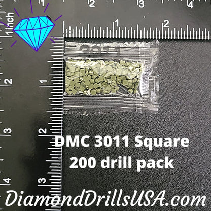 DMC 3011 SQUARE 5D Diamond Painting Drills Beads DMC 3011 